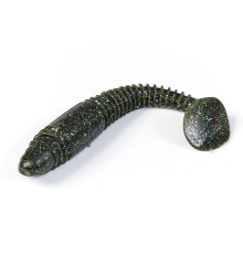 Силиконовые приманки Lucky John Pro Series TIOGA FAT 3.9in F08, 5шт, виброхвост