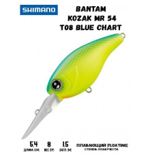 Воблер Shimano Bantam Kozak MR 54mm 8g T08 Blue Chart