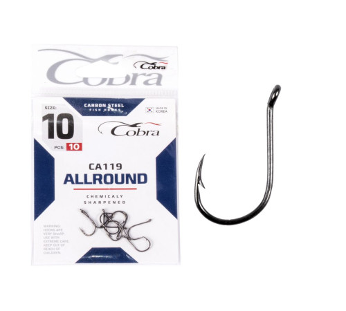 Крючки Cobra ALLROUND сер. CA119, №10, 10шт.