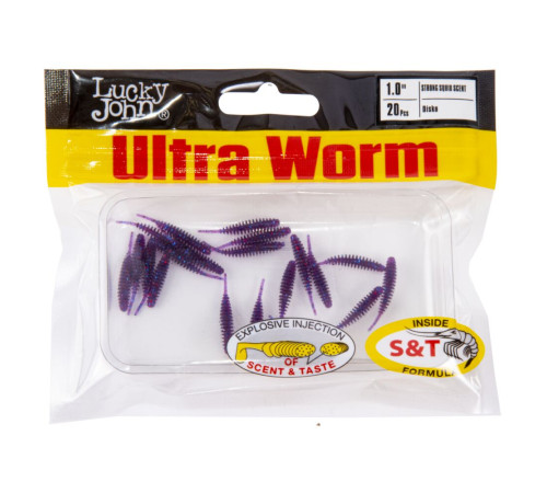 Lucky John Pro Series ULTRA WORM 1.0in S63, 20шт.