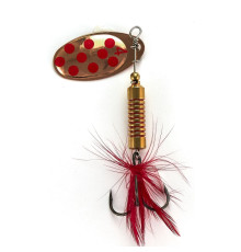 Блесна вращающаяся Lucky John SPIN X ROUND 04 , цвет CR
