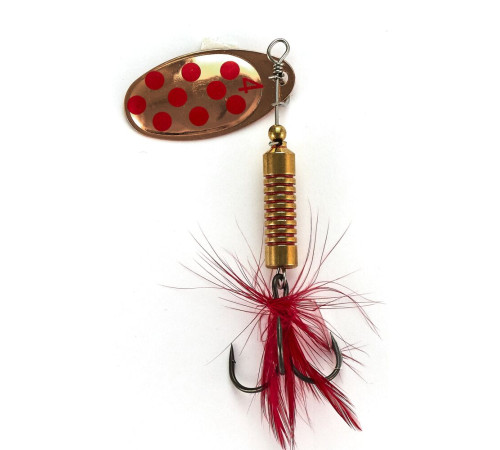 Блесна вращающаяся Lucky John SPIN X ROUND 04 , цвет CR