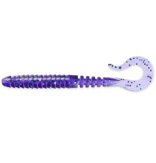 Силиконовые приманки FishUp VIPO 2" 060 - Dark Violet/Peacock & Silver, 10шт, твистер