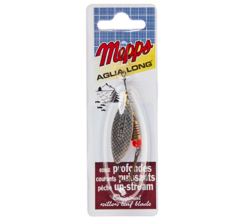 Блесна вращающаяся Mepps AGLIA LONGUE №2 блистер , цвет Silver