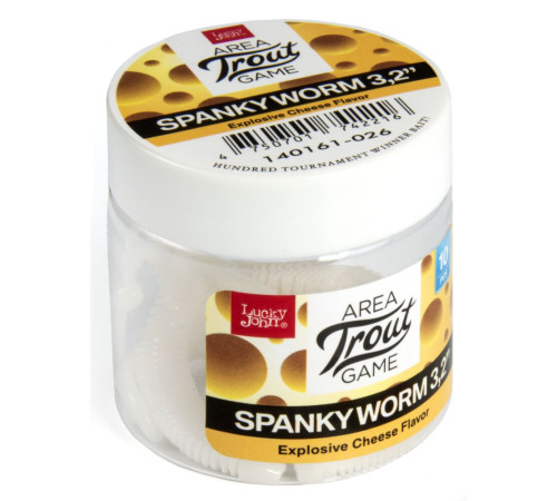 Lucky John Pro Series SPANKY WORM 3,2in 026, 10шт.