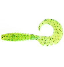 Силиконовые приманки FishUp FANCY GRUB 1" 026 - Fluo Chartreuse/Green, 12шт, твистер