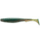 Силиконовая приманка FishUp U-SHAD 3" 017 - Motor Oil Pepper, 9шт, виброхвост