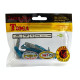 Силиконовые приманки Lucky John Pro Series TIOGA 2.4in T05, 9шт, виброхвост