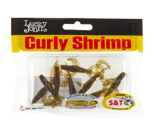 Lucky John Pro Series CURLY SHRIMP 2.0in PA03, 10шт.
