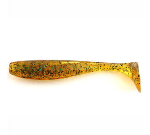 Силиконовая приманка FishUp WIZZLE SHAD 2" 036 - Caramel/Green & Black, 10шт, виброхвост