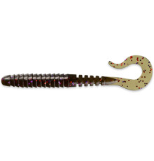 Силиконовые приманки FishUp VIPO 2" 050 - Green Pumpkin Brown/Red & Purple, 10шт, твистер