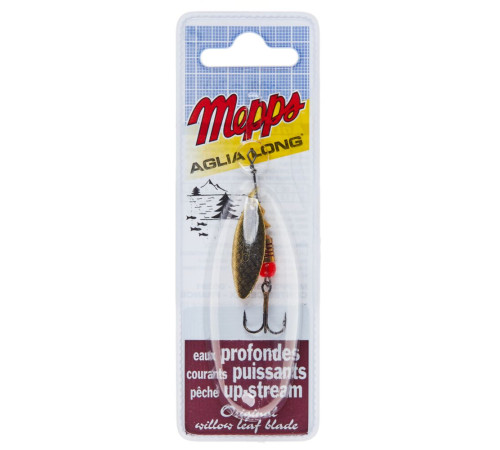 Блесна вращающаяся Mepps AGLIA LONGUE №1 блистер , цвет Gold