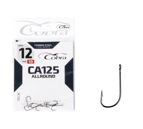 Крючки Cobra ALLROUND сер. CA125, №12, 10шт.