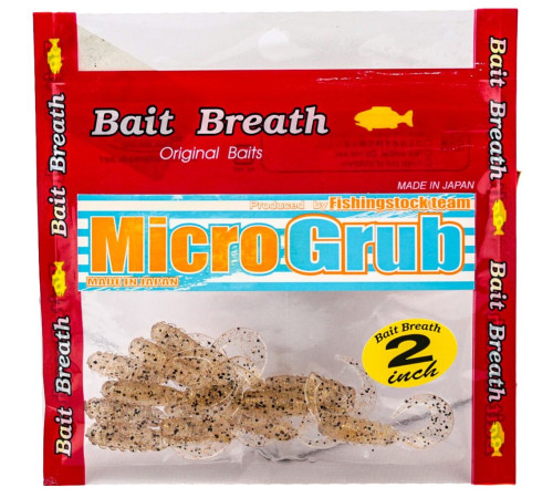 Силиконовые приманки Bait Breath MICRO GRUB 2" Ur25, 12шт, твистер
