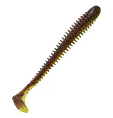 Силиконовая приманка Crazy Fish VIBRO WORM 4.0" 4d, 5шт, виброхвост
