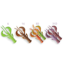 Силиконовые приманки Crazy Fish NIMBLE 2.0" плавающая M110, 8шт, рак