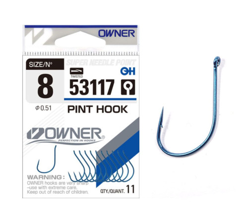 Крючки Owner PINT HOOK сер. 53117, размер 6, 10шт