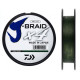 Плетеная леска Daiwa J-Braid x4 BRAID Dark Green 270м,  0.07мм
