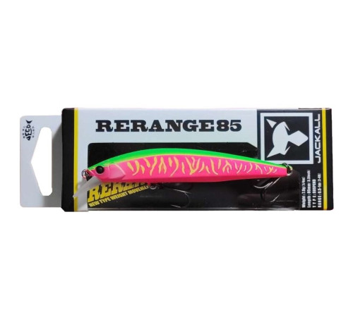 Воблер минноу Jackall RERANGE 85SP dragon fruit mat tiger, 7.9 гр.