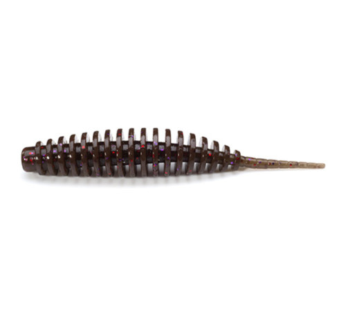 Силиконовые приманки FishUp TANTA 1.5" 050 - Green Pumpkin Brown/Red & Purple, 10шт, слаг
