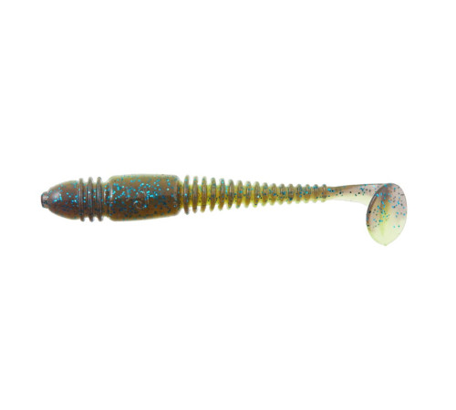 Силиконовые приманки Lucky John Pro Series TIOGA 2.4in T53, 9шт, виброхвост