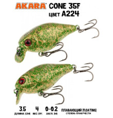 Воблер Akara Cone 35F 4гр цвет A224