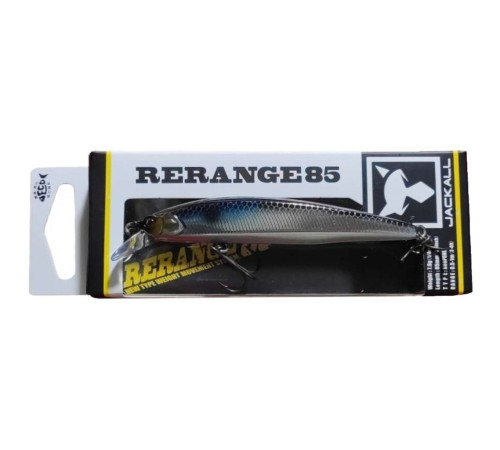 Воблер минноу Jackall RERANGE 85SP hl bora silver & black, 7.9 гр.
