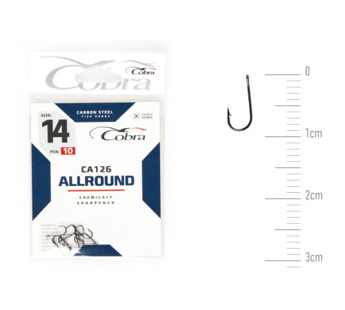 Крючки Cobra ALLROUND сер. CA126, №14, 10шт.