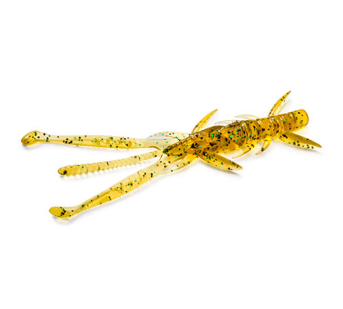 FishUp SHRIMP 3" 036 - Caramel/Green & Black, 9шт.