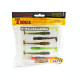 Силиконовые приманки Lucky John Pro Series TIOGA 2.9in MIX2, 7шт, виброхвост