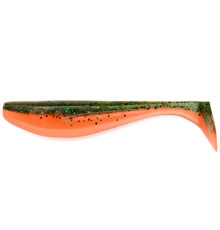 Силиконовая приманка FishUp WIZZLE SHAD 3" 205 - Watermelon/Flo Orange, 8шт, виброхвост
