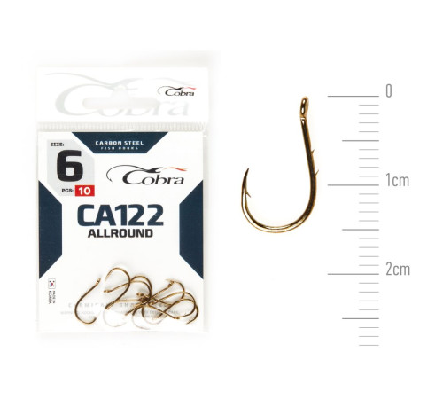 Крючки Cobra ALLROUND сер. CA122, №6, 10шт.