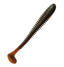 Силиконовая приманка Crazy Fish VIBRO WORM 4.0" 14, 5шт, виброхвост