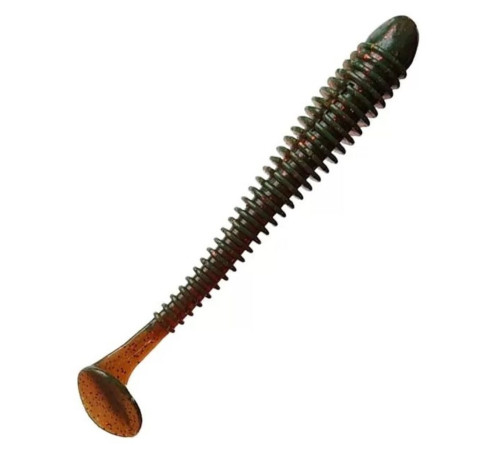Силиконовая приманка Crazy Fish VIBRO WORM 4.0" 14, 5шт, виброхвост