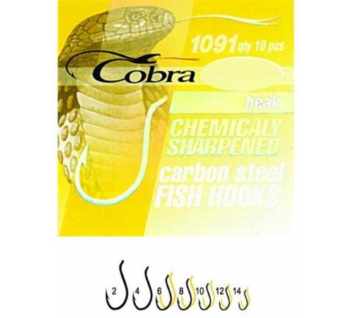 Крючки Cobra Pro BEAK сер.1091BZ, №4, 10шт.