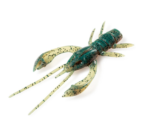 Силиконовые приманки FishUp REAL CRAW 1.5" 017 - Motor Oil Pepper, 10шт, рак