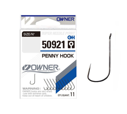 Крючки Owner PENNY HOOK сер. 50921, размер 18, 11шт