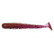 Силиконовая приманка Crazy Fish VIBRO WORM 2.0" 12, 8шт, виброхвост