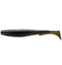 Силиконовая приманка FishUp U-SHAD 3" 043 - Watermelon Brown/Black, 9шт, виброхвост