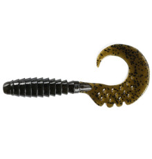 Силиконовые приманки FishUp FANCY GRUB 1" 043 - Watermelon Brown/Black, 12шт, твистер