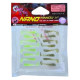 Силиконовая приманка Crazy Fish NANO MINNOW 1.1" 16/20, 16шт, виброхвост