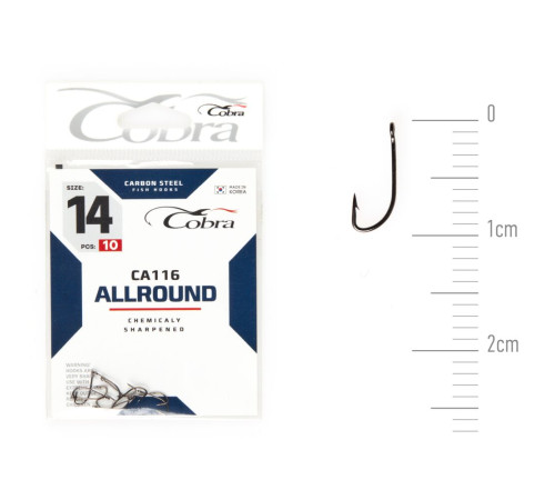 Крючки Cobra ALLROUND сер. CA116, №14, 10шт.