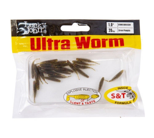 Lucky John Pro Series ULTRA WORM 1.0in PA03, 20шт.