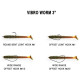 Силиконовая приманка Crazy Fish VIBRO WORM 3.0" 99, 5шт, виброхвост