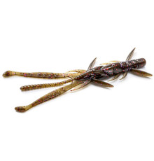 FishUp SHRIMP 3" 050 - Green Pumpkin Brown/Red & Purple, 9шт.
