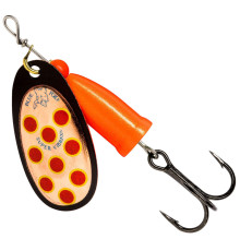 Блесна вращающаяся Blue Fox VIBRAX LONG CAST №2 , цвет Black-Copper-Yellow-Red