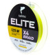 Плетеная леска Salmo Elite х4 BRAID Fluo Yellow 125м,  0.1мм