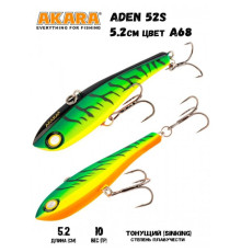 Воблер Akara раттлин Aden 52 цвет A68