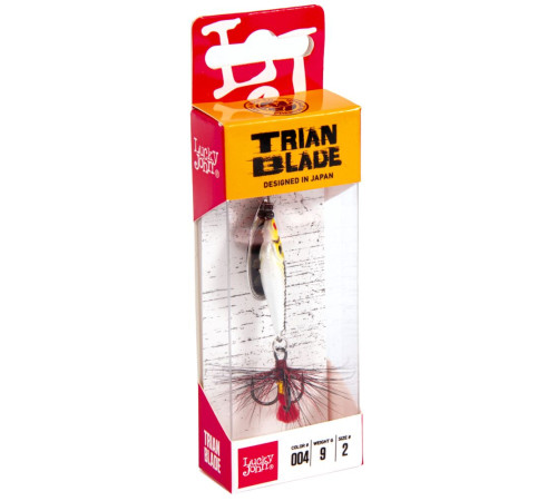 Блесна вращающаяся Lucky John TRIAN BLADE ROUND 9 , цвет 004