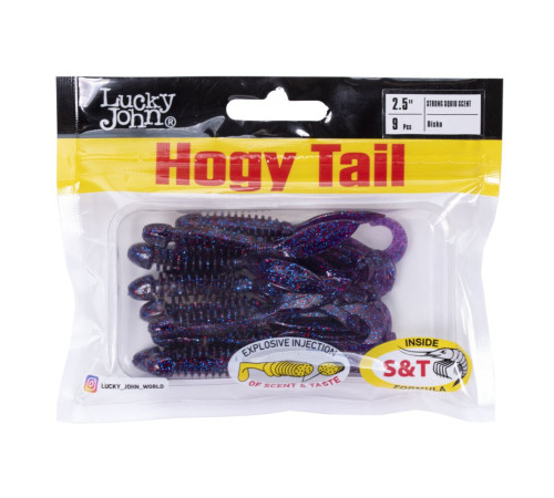 Lucky John Pro Series HOGY TAIL 2.5in S63, 9шт.